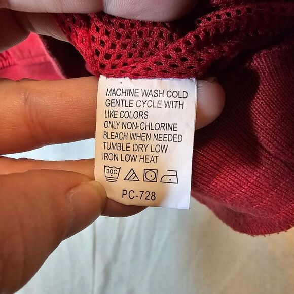 IZOD XFG Golf Mens Pullover Windbreaker Top Jacket XL Red V Neck - Picture 5 of 8